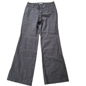 Dockers Gray Wide Leg Dress Pants Womens Size 4M Stretch Work Trousers